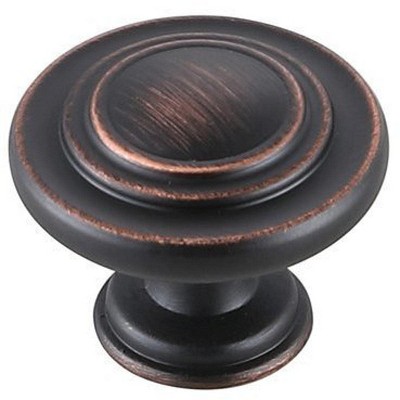 Oil-Rubbed Bronze Mushroom Knob Set of 10