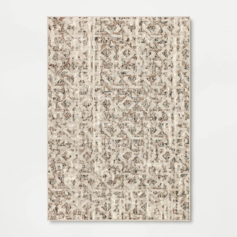 7'x10' Eliot Geo Area Rug Tan/Beige/Gray - Threshold™