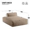 72"Oversized Modular Sofa,Fully Compressed,Spacious Polyester-Filled Sofa Bed for Living Room,elderly - friendly design,baby - friendly design - 2 of 4