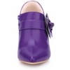 BLISSFUL STEP Women's Flower Pointy Toe Side Zip Stiletto Heels Ankle Booties - 3 of 4