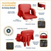 Reclining Stadium Seat for Bleachers with Back Support, Armrests, Cup Holder, Large Pockets, and Waterproof - 3 of 4
