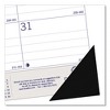 DuraGlobe Academic Desk Pad Calendar, 22 x 17, White/Blue/Gray Sheets, Black Headband, 13-Month (July to July): 2024 to 2025 - 2 of 4