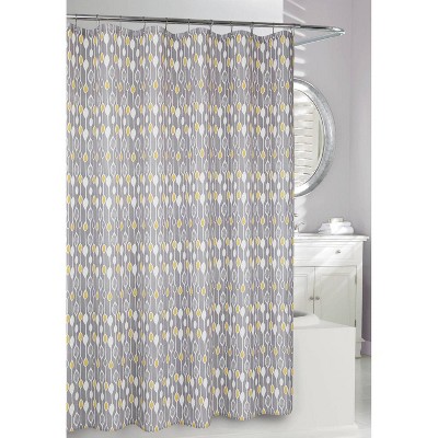 Graystone Shower Curtain Gray/Yellow - Moda at Home
