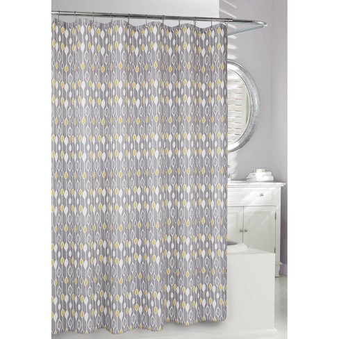 Graystone Shower Curtain Gray Yellow, Yellow And White Shower Curtain Target