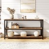 Coucheta 55" Fluted Console Table - Industrial Wooden Sofa Table for Behind Couch in Entryway, Hallway & Living Room, Available in Finishes - 4 of 4