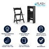 Flash Furniture 4 Pack HERCULES Series 800 lb. Capacity Resin Folding Chair with Slatted Seat - 2 of 4