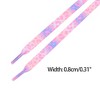 INSPIRE CHIC Leopard Multicolor Tie Dye Gradient Flat Shoelaces Sports Sneakers 2 Pairs - 3 of 4
