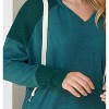 Women's Two Tone Fuzzy Hoodie - White Birch - 2 of 2