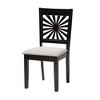 Baxton Studio Olympia Modern Fabric and Wood Dining Set - 3 of 4