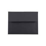 JAM Paper A6 Invitation Envelopes 4.75 x 6.5 Black 50/Pack (22115363I) 