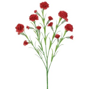 Allstate Floral Carnation Artificial Floral Spray - 26" - Red - 1 of 3