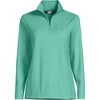 Lands' End Women's Embossed Quarter Zip Fleece Pullover - 3 of 3