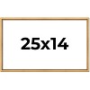 PosterPalooza | Classic Modern Gold Picture Frame - UV Acrylic, Backing Board, Hanging Hardware Included - 2 of 4