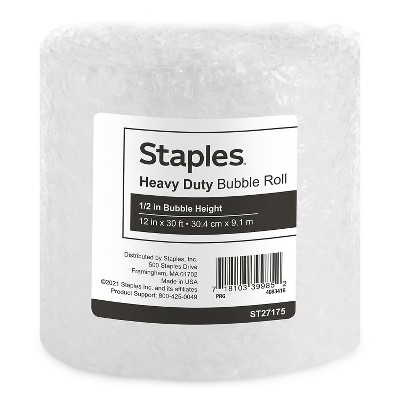 Staples 1/2" Bubble Roll 12"x30' Each (27175) 4072823