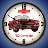 Collectable Sign & Clock | 1962 Corvette LED Wall Clock Retro/Vintage, Lighted - image 2 of 4