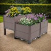 ORRD 31.5"x31.5"x19.6" Polypropylene Raised Garden Bed Drain Outlet, Heat & Frost Resistant 440lb Capacity, for Veggies/Flowers/Herbs - 3 of 4