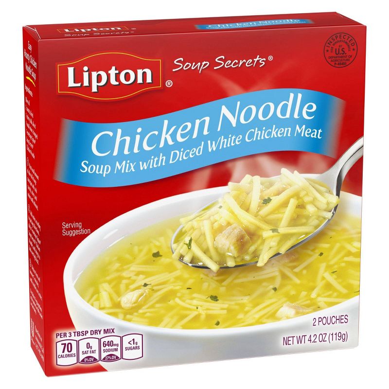 Lipton Soup Secrets Chicken Noodle Soup Mix - 4.2oz/2pk, 4 of 8