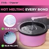Pink Power Electric Hot Glue Pot for Crafts with Adjustable Temp 225-400 F - 160ml Hot Glue Skillet for Crafting - Mini Electric Glue Skillet - 4 of 4