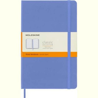 Moleskine Classic Notebook, Large, Ruled, Hydrangea Blue, Hard Cover (5 X 8.25)