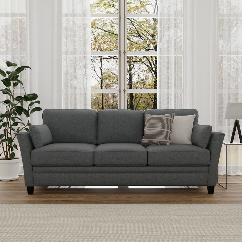 Grant River Upholstered Sofa with 2 Pillows Gray - Hillsdale Furniture, 3 of 12