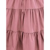Womens Skirts Flowy A Line Tiered Ruffle Layered Midi Skirt - 3 of 3
