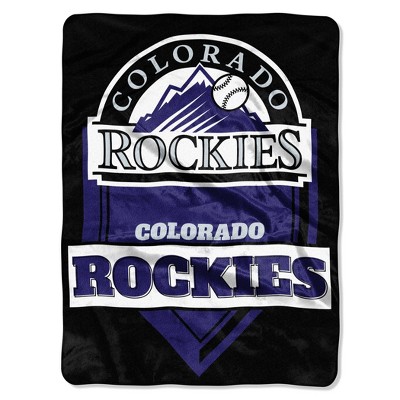 MLB Colorado Rockies Home Plate Raschel Throw Blanket