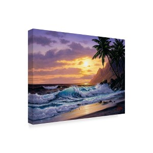 Anthony Casay 'Sunset Beach 3' Canvas Art - 1 of 3