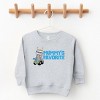 Leo The Truck Mummy's Favorite - Kids Toddler Graphic Sweatshirt - 3 of 4