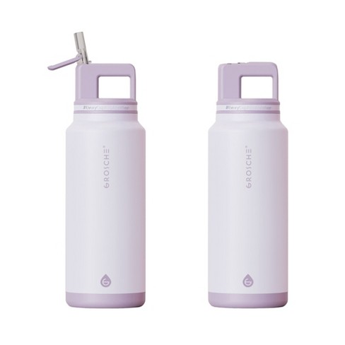 Pack Of 2 Grosche Alpine Flip 'n Sip Insulated Water Bottle, Leakproof
