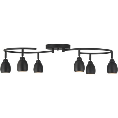 Ascend Black Metal 6-Light Dimmable LED Ceiling Fixture