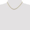 Black Bow Jewelry 3mm, 10k Yellow Gold, Concave Figaro Chain Necklace - 2 of 4
