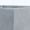 LuxenHome Square Tapered 24.2" Tall Planter Gray - 4 of 4
