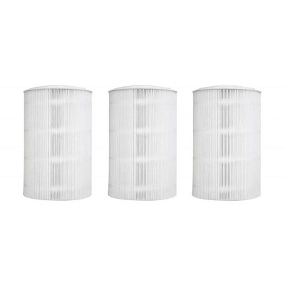 Nispira Premium Foldable HEPA Particle and Activated Carbon Filter Replacement for Blueair Blue Pure 411, 411+ & MINI Air Purifiers. 3 Packs