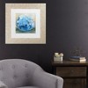 Trademark Fine Art - Jeanette Vertentes Beach Comber Dark Blue Matted Framed Art - 2 of 4