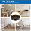 Unique Bargains Rubber Non-Slip Furniture Caster Cups Round Floor Pads 4 Pcs - 4 of 4