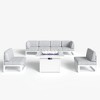 LayinSun 7-Piece Large Outdoor Modular L-Shaped Sectional Set with Propane Fire Pit Table - 2 of 4