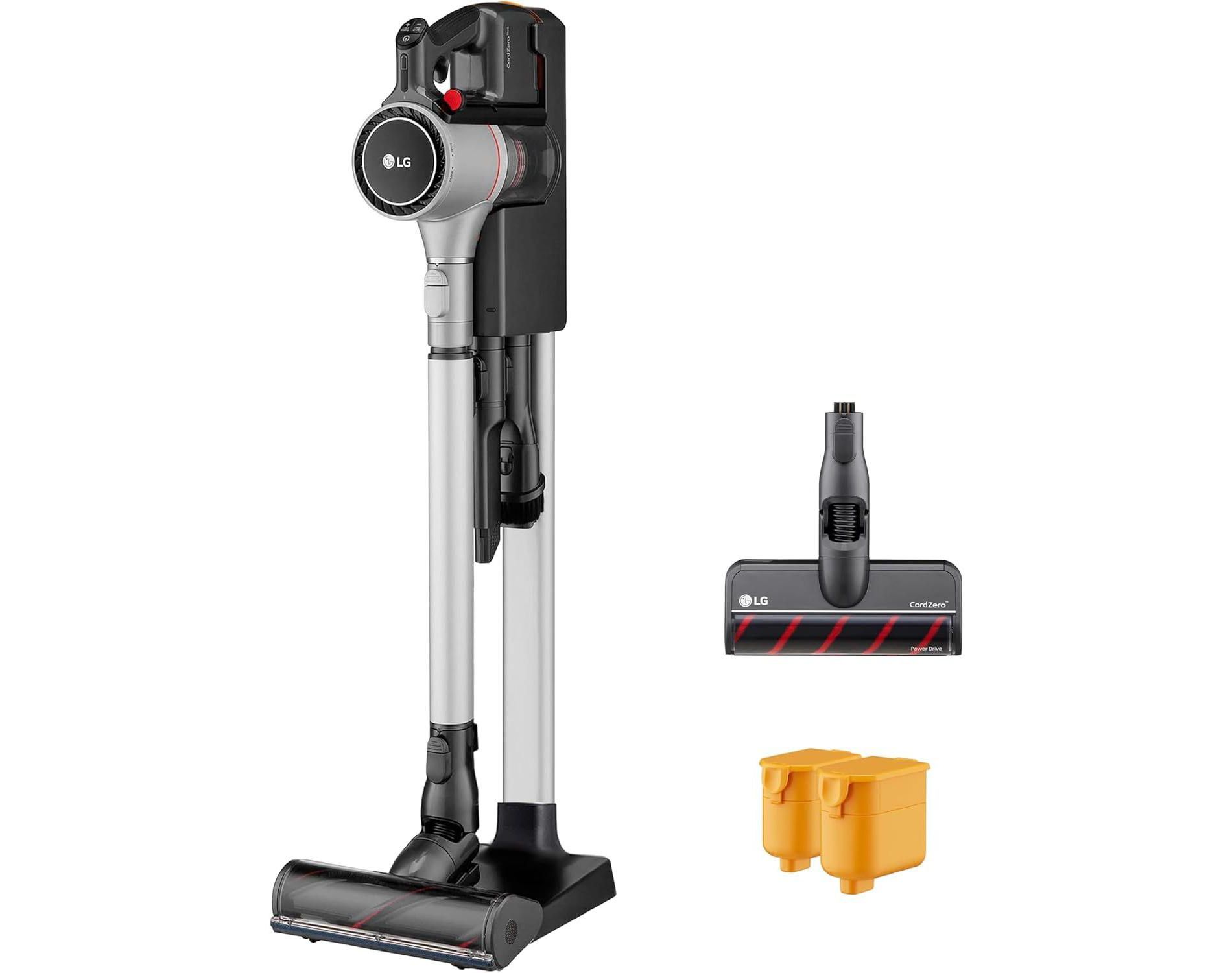Manufacturer Refurbished LG CordZero Kompressor Cordless Stick Vacuum with Slim Floor Nozzle, With 2 Batteries, 5-Step HEPA Filtration