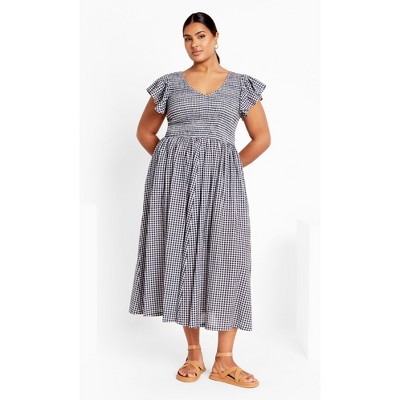 Women's Plus Size Charley Dress - navy | CITY CHIC