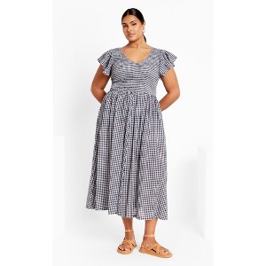 Women's Plus Size Charley Dress - navy | CITY CHIC - 1 of 4