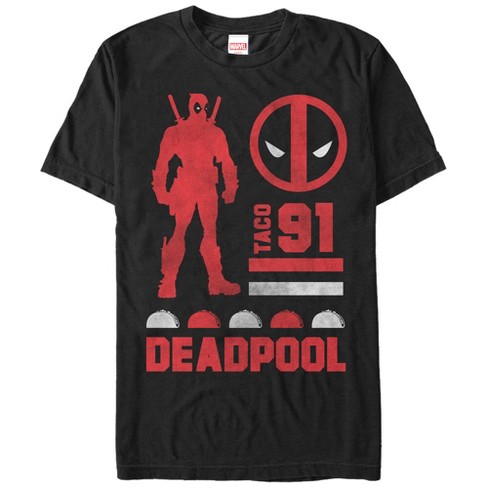 Men's Marvel Deadpool Taco 91 T-shirt : Target