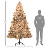 FURNIinspire Artificial Trees Artificial Christmas Tree Snow Flocked Christmas Tree With Metal Stand, Christmas Decorations, Green, 52.8"*52.8"*88.6" - 3 of 4