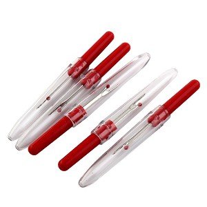 Unique Bargains Plastic Metal Household Sewing Tool Seam Rippers Red 5 Pcs - 1 of 4