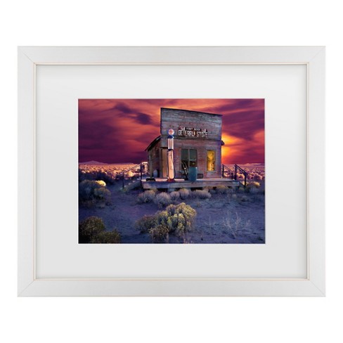 Trademark Fine Art - Hans Repelnig Late Night Shopping Matted Framed Art - image 1 of 4