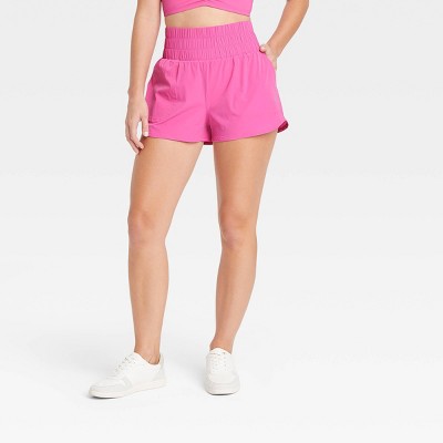 Women&#39;s High-Rise Woven Shorts 3&#34; - JoyLab&#8482; Berry Pink L