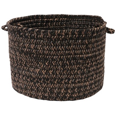Colonial Mills Hayward Utility Basket, 14 by 10-Inch, Black