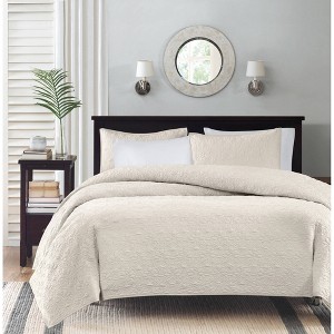 Ivory Vancouver Coverlet Set King 3pc, Size: king/California King