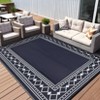 Outdoor Rug Patio Waterproof, Plastic Straw Outdoor Carpet - UV Resistant Reversible Indoor Outdoor Rugs for Porch, Camping, Poolside, RV, Balcony - 4 of 4