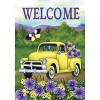 Briarwood Lane Spring House Flag 40x28 For Outdoor Yellow Pickup Truck For Spring House Flag - 3 of 4