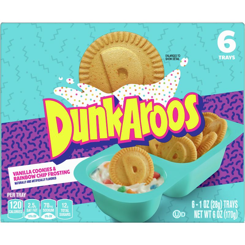 Dunkaroos Vanilla Cookies &#38; Rainbow Chip Frosting - 6oz/6ct, 4 of 6