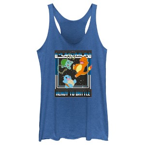 Women's Pokemon Ready To Battle Trio Racerback Tank Top - 1 of 4
